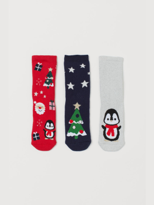 3-pack Terry Socks