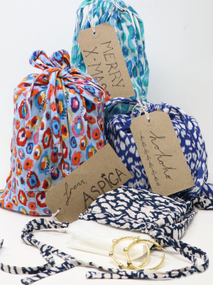 Set Of 3 Sustainable Gift Bags | Blue