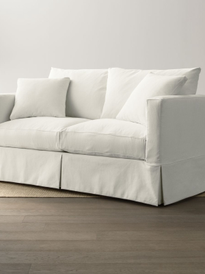 Willow Modern Slipcovered Full Sleeper Sofa With Air Mattress