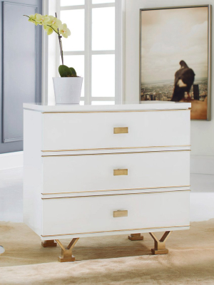 Linear Bedside Chest-white