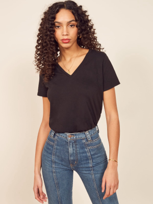 Relaxed V-neck Tee