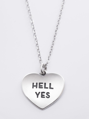 Heart Necklace - Hell Yes