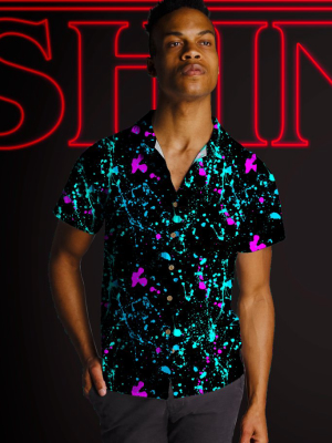 The Montage | Paint Splatter Hawaiian Shirt