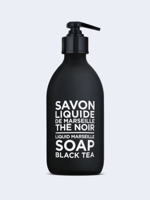 Liquid Marseille Soap Black Tea Glass Bottle