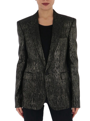 Saint Laurent Jacquard Effect Blazer