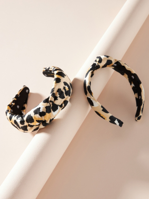 Lele Sadoughi Mommy & Me Silk Leopard Headband Set