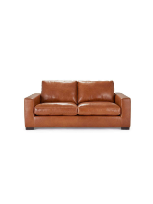 Braxten Leather Loveseat