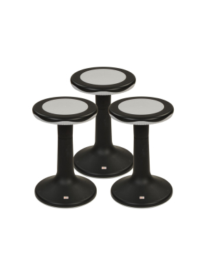 Kaplan Early Learning 20" K'motion Stool Set - Black