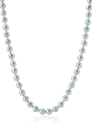 Baroque Blue Akoya Pearl Necklace