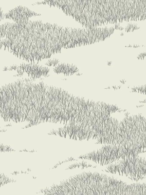 Tundra Scenic Wallpaper In Ivory And Grey From The Norlander Collection By York Wallcoverings