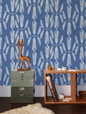 Indian Summer Wallpaper In Lagoon Design By Aimee Wilder