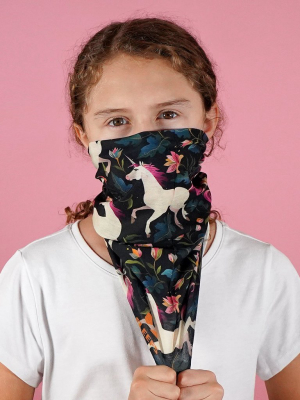 Unicorns Spring Kids Neck Gaiter