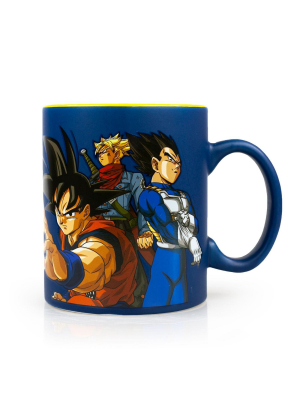 Just Funky Dragon Ball Super Saiyans Vs. Goku Black & Zamasu Ceramic Mug | Holds 16 Ounces