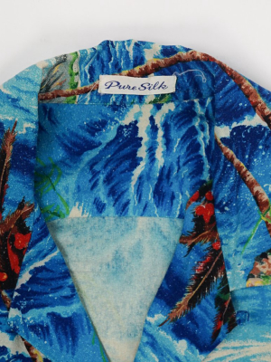 1950's Silk Hawaiian Shirt