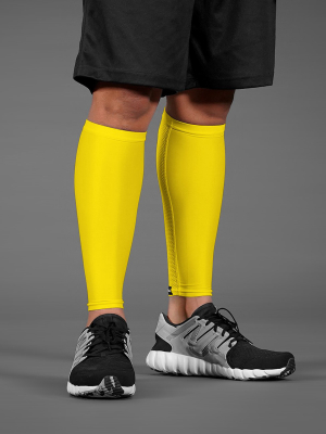 Hue Yellow Pro Calf Sleeves