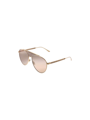 Jimmy Choo Ave Bku Bku 2s Womens Aviator Sunglasses Pink 58mm