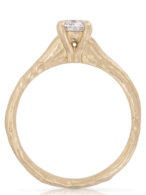 Darling In The Wild - 14k Gold Twig Band 0.5ct Lab-grown Diamond Ring