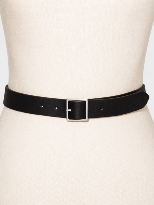 Women's Reversible Square Buckle - Universal Thread™ Black