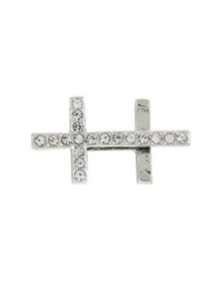 Pave Cross Charm