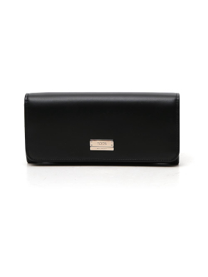 Tod's Flap Closure Wallet