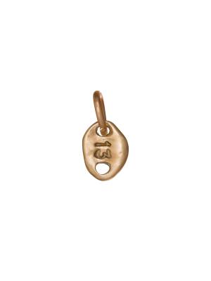 Small 13 Pendant - Rose Gold