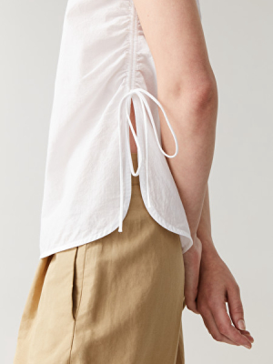 Drawstring Organic Cotton Vest Top