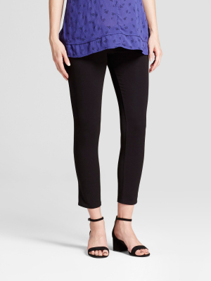 Maternity Inset Panel Ankle Skinny Trousers - Isabel Maternity By Ingrid & Isabel™