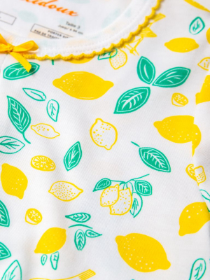 Sicilian Lemons Summer Pajamas Set