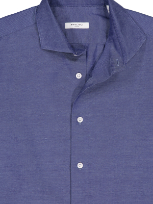 Navy Linen Shirt