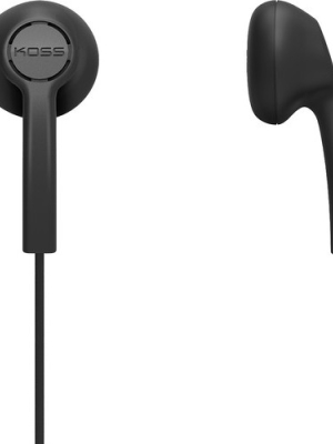 Koss Ke5k Earphone - Stereo - Black - Wired - 32 Ohm - 70 Hz 20 Khz - Earbud - Binaural - Open - 4 Ft Cable