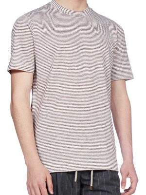 Brunello Cucinelli Striped Crewneck T-shirt