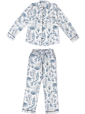 Men's Gray Circe's Garden Long Pajama Set