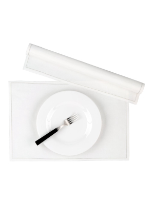 Ecru Tear-off Cotton Placemat, Roll Of 12
