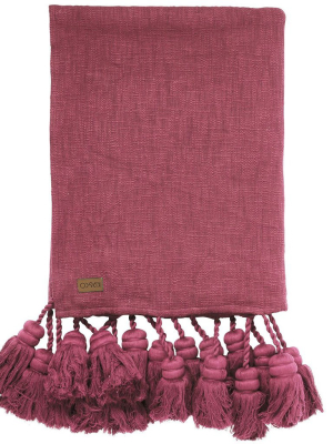 Kip & Co Peony Tassel Throw