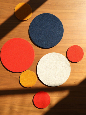 Felt Round Trivet, 8in