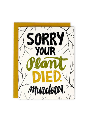 Plant Murderer Card