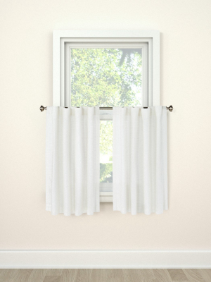 36"x42" Curtain Tier Honeycomb White - Threshold™