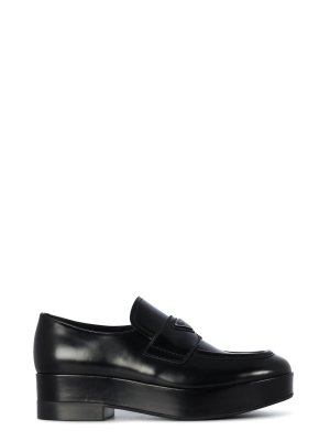 Prada Logo Plaque Loafers