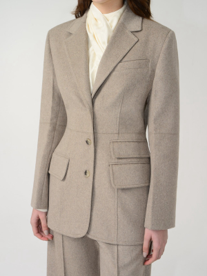 Heavy Wool Tailored Blazer