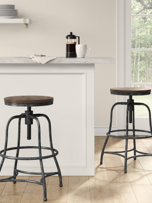 Woodsboro Backless Adjustable Barstool - Threshold™