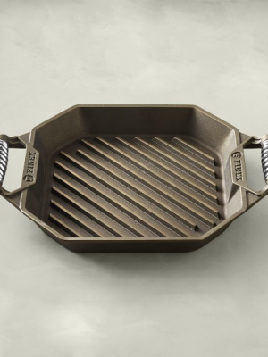 Finex Cast-iron Double-handled Grill Pan, 12"