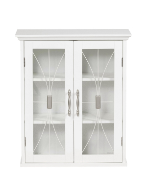 Symphony Wall Cabinet White - Elegant Home Fashions