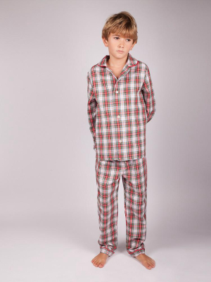 Boys Plaid Pyjama