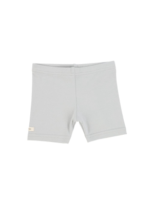 Lil Legs Biker Shorts - Light Grey