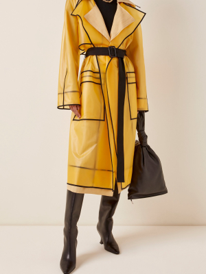 Belted Pvc Trench Coat