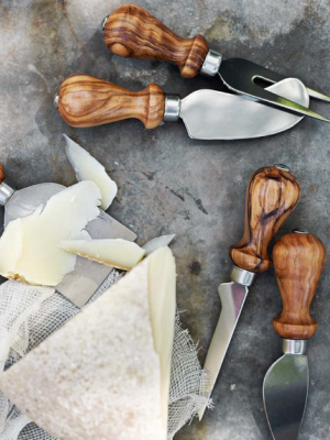 Antonini Olivewood Cheese Knives Set