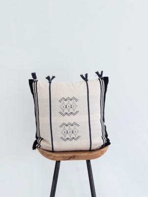 Beaufort Cushion In Cream With Tassels