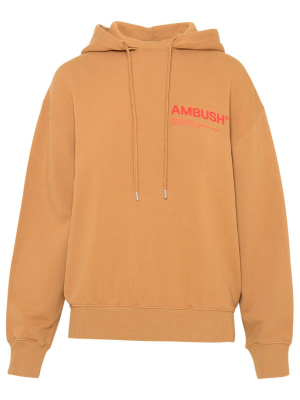 Ambush Logo Printed Drawstring Hoodie