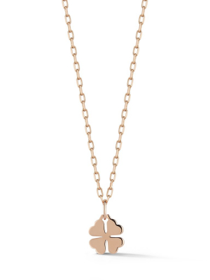 Dora 18k Rose Gold Mini Clover Charm