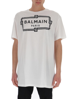 Balmain Logo Printed Oversized T-shirt